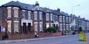 Row of London homes